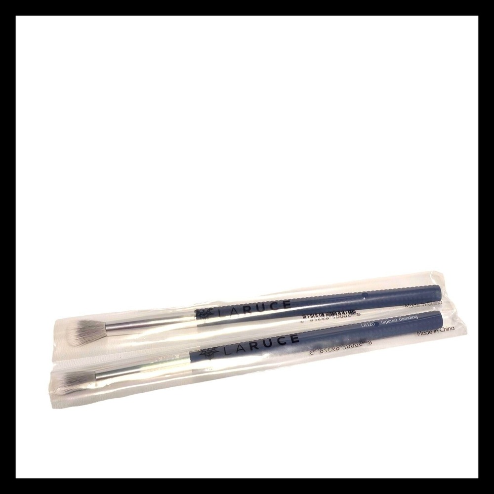 2‎ x Laruce Beauty Eyeshadow Tapered Blending Brush LR120 New Blue